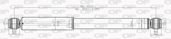 Open parts SAB8225.12 Амортизатор підвіски задній масляний SAB822512: Купити в Україні - Добра ціна на EXIST.UA!