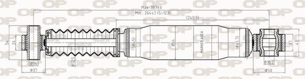 Open parts SAB8272.32 Амортизатор підвіскі задній газомасляний SAB827232: Купити в Україні - Добра ціна на EXIST.UA!