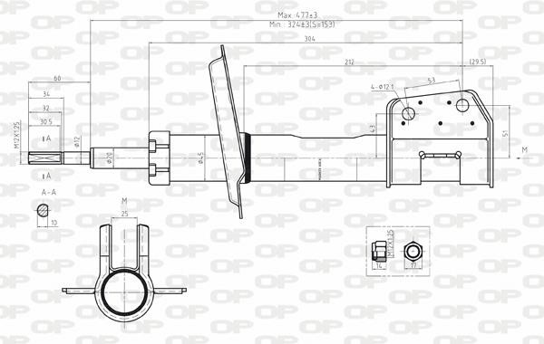Open parts SAB8026.31 Амортизатор підвіски передній газомасляний SAB802631: Купити в Україні - Добра ціна на EXIST.UA!