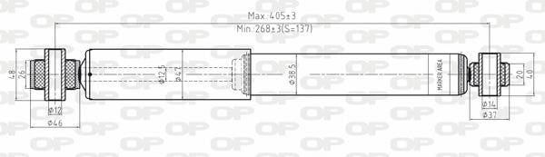 Open parts SAB8004.32 Амортизатор підвіскі задній газомасляний SAB800432: Приваблива ціна - Купити в Україні на EXIST.UA!