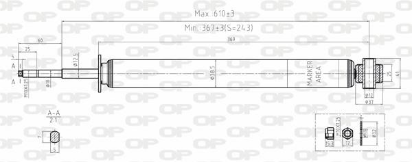 Open parts SAB8186.32 Амортизатор підвіскі задній газомасляний SAB818632: Купити в Україні - Добра ціна на EXIST.UA!