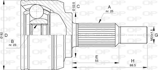 Open parts CVJ5765.10 Комплект шарнірів, приводний вал CVJ576510: Купити в Україні - Добра ціна на EXIST.UA!