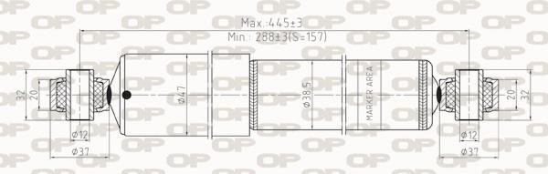Open parts SAB8263.32 Амортизатор підвіскі задній газомасляний SAB826332: Купити в Україні - Добра ціна на EXIST.UA!
