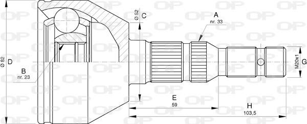 Open parts CVJ5750.10 Комплект шарнірів, приводний вал CVJ575010: Купити в Україні - Добра ціна на EXIST.UA!