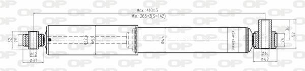 Open parts SAB8160.31 Амортизатор підвіски передній газомасляний SAB816031: Купити в Україні - Добра ціна на EXIST.UA!
