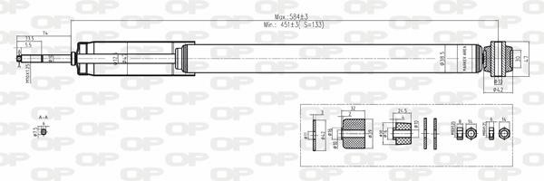 Open parts SAB8192.32 Амортизатор підвіскі задній газомасляний SAB819232: Купити в Україні - Добра ціна на EXIST.UA!