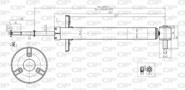 Open parts SAB8129.32 Амортизатор підвіскі задній газомасляний SAB812932: Купити в Україні - Добра ціна на EXIST.UA!