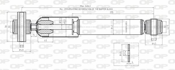 Open parts SAB8136.32 Амортизатор підвіскі задній газомасляний SAB813632: Купити в Україні - Добра ціна на EXIST.UA!