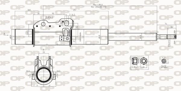 Open parts SAB8265.31 Амортизатор підвіски передній газомасляний SAB826531: Купити в Україні - Добра ціна на EXIST.UA!
