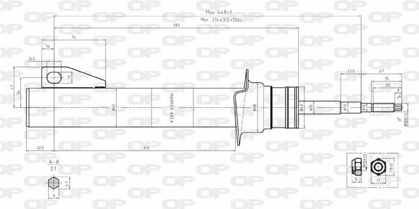 Open parts SAB8131.31 Амортизатор підвіски передній газомасляний SAB813131: Купити в Україні - Добра ціна на EXIST.UA!