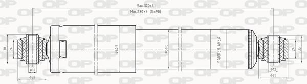 Open parts SAB8249.12 Амортизатор підвіски задній масляний SAB824912: Купити в Україні - Добра ціна на EXIST.UA!