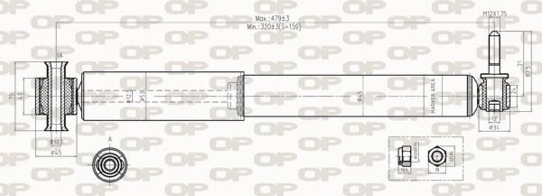 Open parts SAB8271.32 Амортизатор підвіскі задній газомасляний SAB827132: Купити в Україні - Добра ціна на EXIST.UA!