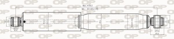 Open parts SAB8284.32 Амортизатор підвіскі задній газомасляний SAB828432: Купити в Україні - Добра ціна на EXIST.UA!