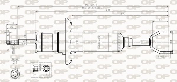 Open parts SAB8324.31 Амортизатор підвіски передній газомасляний SAB832431: Купити в Україні - Добра ціна на EXIST.UA!