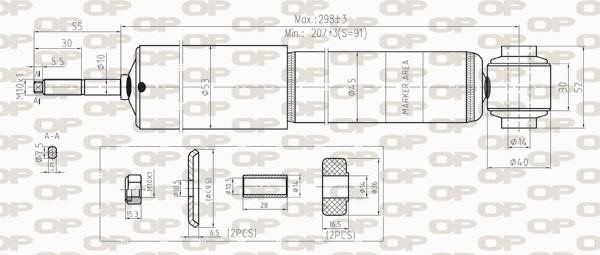 Open parts SAB8273.31 Амортизатор підвіски передній газомасляний SAB827331: Купити в Україні - Добра ціна на EXIST.UA!