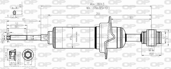 Open parts SAB8339.31 Амортизатор підвіски передній газомасляний SAB833931: Купити в Україні - Добра ціна на EXIST.UA!