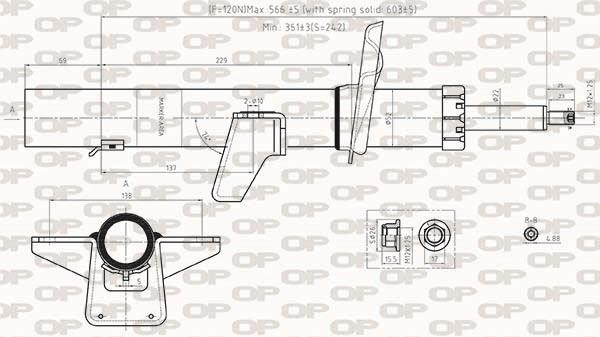 Open parts SAB8535.32 Амортизатор підвіскі задній газомасляний SAB853532: Купити в Україні - Добра ціна на EXIST.UA!