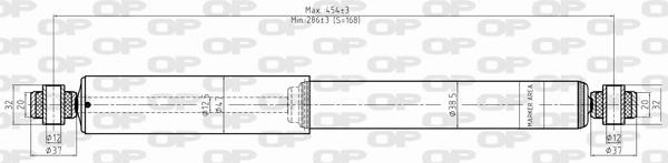 Open parts SAB8332.32 Амортизатор підвіскі задній газомасляний SAB833232: Купити в Україні - Добра ціна на EXIST.UA!