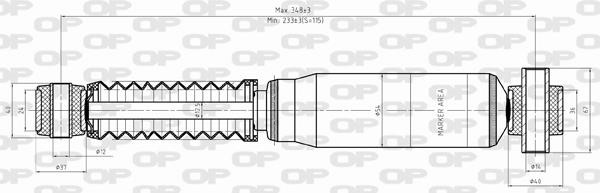 Open parts SAB8355.32 Амортизатор підвіскі задній газомасляний SAB835532: Купити в Україні - Добра ціна на EXIST.UA!