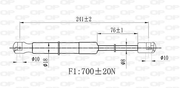 Open parts GSR6525.00 Пружина газова капоту GSR652500: Купити в Україні - Добра ціна на EXIST.UA!