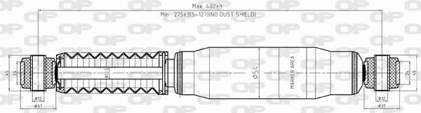 Open parts SAB8330.32 Амортизатор підвіскі задній газомасляний SAB833032: Купити в Україні - Добра ціна на EXIST.UA!