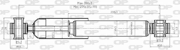 Open parts SAB8533.32 Амортизатор підвіскі задній газомасляний SAB853332: Купити в Україні - Добра ціна на EXIST.UA!