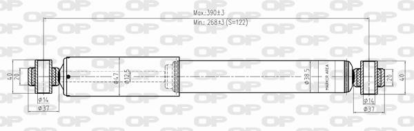 Open parts SAB8318.32 Амортизатор підвіскі задній газомасляний SAB831832: Купити в Україні - Добра ціна на EXIST.UA!