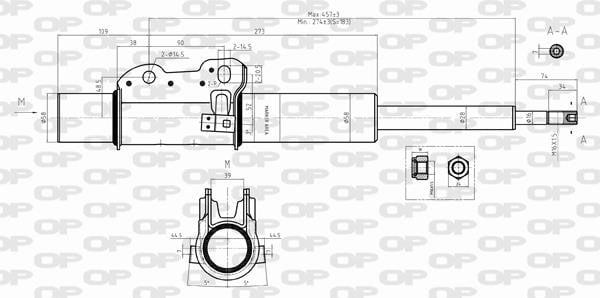 Open parts SAB8416.31 Амортизатор підвіски передній газомасляний SAB841631: Купити в Україні - Добра ціна на EXIST.UA!