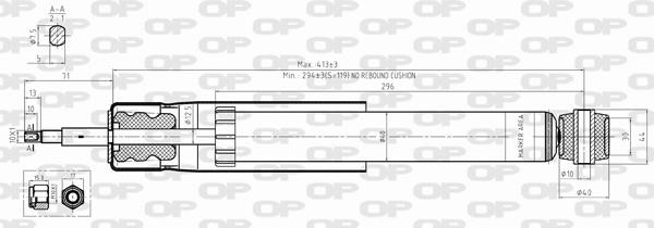 Open parts SAB8361.32 Амортизатор підвіскі задній газомасляний SAB836132: Купити в Україні - Добра ціна на EXIST.UA!
