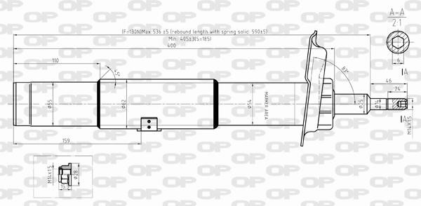 Open parts SAB8343.31 Амортизатор підвіски передній правий газомасляний SAB834331: Купити в Україні - Добра ціна на EXIST.UA!