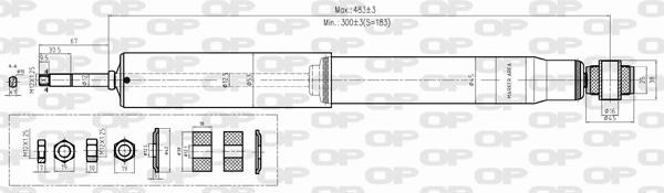 Open parts SAB8399.32 Амортизатор підвіскі задній газомасляний SAB839932: Купити в Україні - Добра ціна на EXIST.UA!