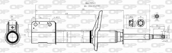 Open parts SAB8278.31 Амортизатор підвіски передній газомасляний SAB827831: Купити в Україні - Добра ціна на EXIST.UA!