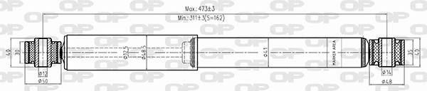 Open parts SAB8539.32 Амортизатор підвіскі задній газомасляний SAB853932: Купити в Україні - Добра ціна на EXIST.UA!