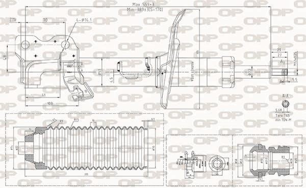 Open parts SAB8446.31 Амортизатор підвіски передній правий газомасляний SAB844631: Купити в Україні - Добра ціна на EXIST.UA!