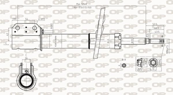 Open parts SAB8557.31 Амортизатор підвіски передній газомасляний SAB855731: Купити в Україні - Добра ціна на EXIST.UA!