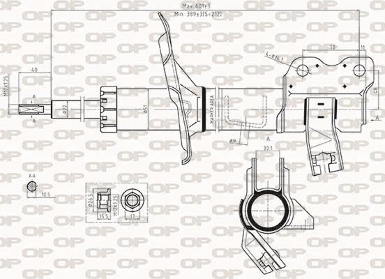 Open parts SAB8508.32 Амортизатор підвіски задній лівий газомасляний SAB850832: Купити в Україні - Добра ціна на EXIST.UA!