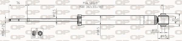 Open parts SAB8528.32 Амортизатор підвіскі задній газомасляний SAB852832: Купити в Україні - Добра ціна на EXIST.UA!