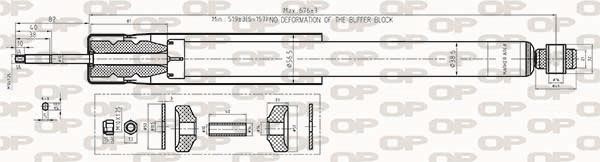 Open parts SAB8419.32 Амортизатор підвіскі задній газомасляний SAB841932: Приваблива ціна - Купити в Україні на EXIST.UA!