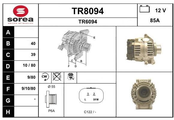 SNRA TR8094 Генератор TR8094: Купити в Україні - Добра ціна на EXIST.UA!