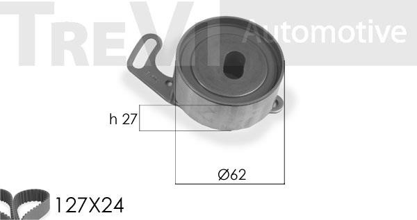 Trevi automotive KD1241 Комплект зубчастих ременів KD1241: Купити в Україні - Добра ціна на EXIST.UA!