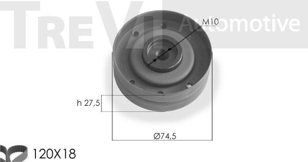 Trevi automotive KD1102 Комплект зубчастих ременів KD1102: Приваблива ціна - Купити в Україні на EXIST.UA!