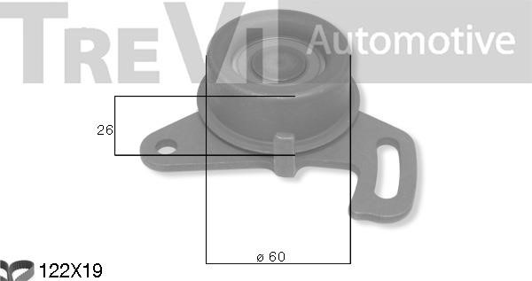 Trevi automotive KD1511 Комплект зубчастих ременів KD1511: Приваблива ціна - Купити в Україні на EXIST.UA!