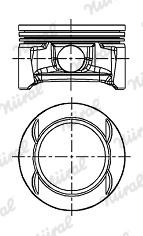 Nural 87-447807-00 Поршень з кільцями, 0,50мм 8744780700: Приваблива ціна - Купити в Україні на EXIST.UA!