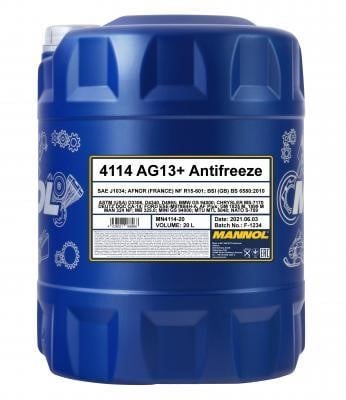 Mannol MN4114-20 Антифриз MANNOL Antifreeze Advanced 4114 AG13+, жовтий, концентрат, 20 л MN411420: Приваблива ціна - Купити в Україні на EXIST.UA!