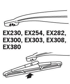 Щітка склоочисника каркасна задня Trico ExactFit Rear 230 мм (9&quot;) Trico EX230