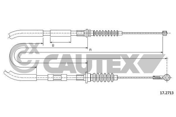 Cautex 761578 Трос гальма стоянки 761578: Купити в Україні - Добра ціна на EXIST.UA!