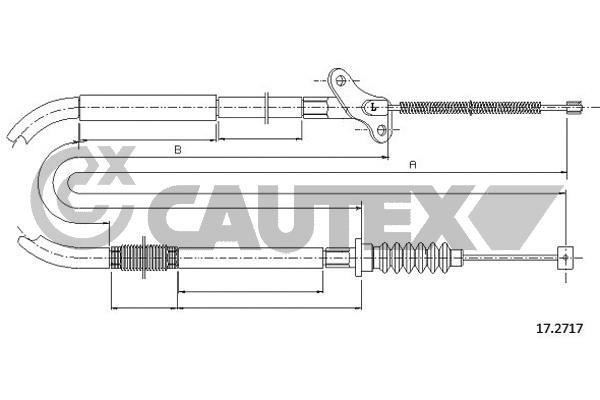 Cautex 761583 Трос гальма стоянки 761583: Купити в Україні - Добра ціна на EXIST.UA!