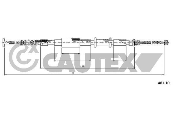 Cautex 760993 Трос гальма стоянки 760993: Купити в Україні - Добра ціна на EXIST.UA!