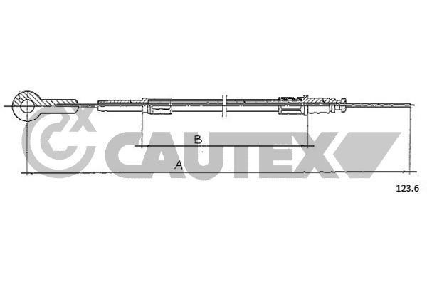 Cautex 761080 Трос акселератора 761080: Купити в Україні - Добра ціна на EXIST.UA!