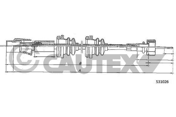 Cautex 762980 Трос привода спідометра 762980: Купити в Україні - Добра ціна на EXIST.UA!